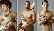 Красавцы без рубашки и их милые котики: горячий фотосет