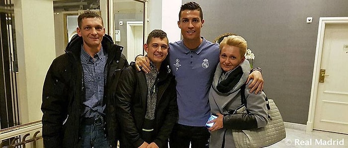 Ronaldo'nun Golünü Duyduktan Sonra Komadan Çıkan Genç, Ünlü Futbolcuyu Ziyaret Etti