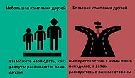 8 иллюстраций, показывающих, почему лучше иметь небольшой круг друзей