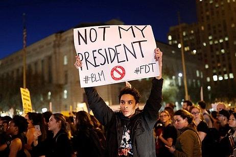 22 Fotoğraf ile Amerika'da Trump Protestoları: 'Benim Başkanım Değil'
