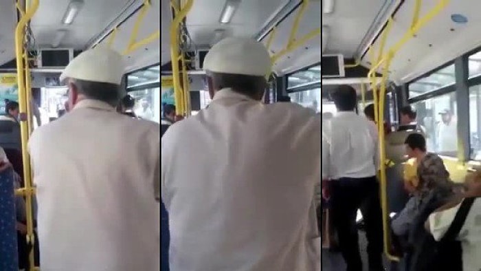 Otobüs Şoförüyle Civciv Kavgasına Tutuşan Vatandaş