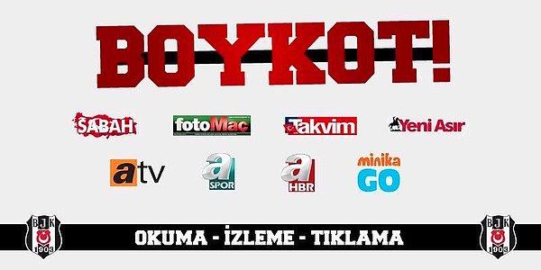 Ve #BoykotTurkuvazMedya etiketiyle sosyal medyada bir kampanya başlatarak boykot eylemi başlattılar.