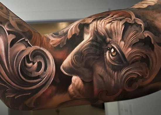 3-D татуировки с глубинным смыслом: работы канадского художника