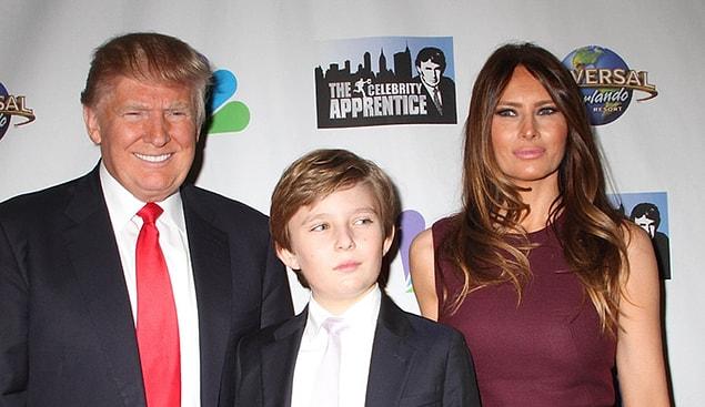 11. At the end of first year of their marriage, Barron Trump was born.