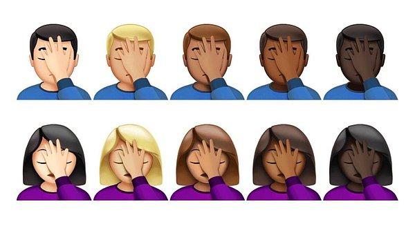 Bu yeni emoji eliyle suratını kapatanlardan tahmin edeceğiniz üzere bıkkınlık anlatıyor.