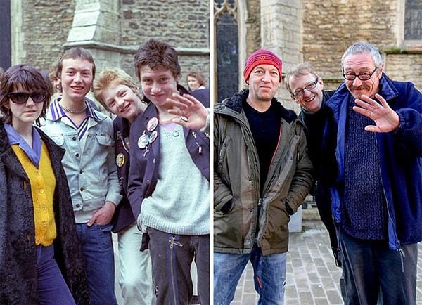 2. Aradan geçen 30 küsür yıl sonra ise bu fotoğrafları tekrar çekmek isteyen Chris, o insanları buldu ve aynı sahneleri yeniden yarattı.