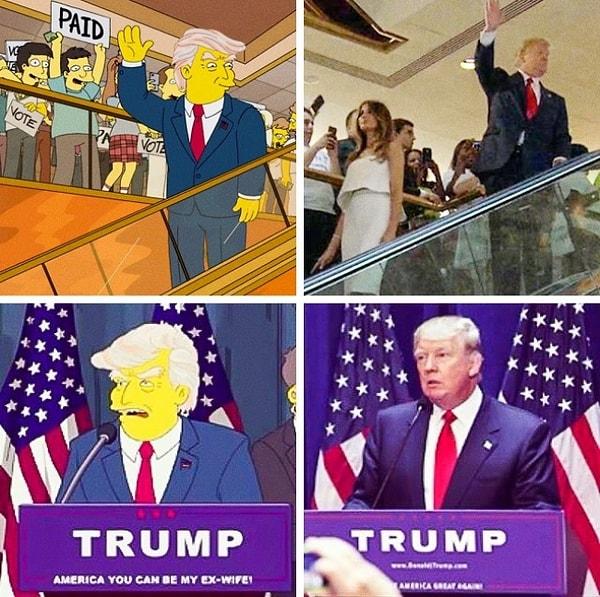 Donald Trump'ın seçim zaferini önceden bilen "The Simpsons" dizisi