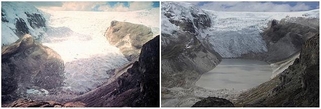 14. Qori Kalis Glacier, Peru. July, 1978 — July, 2011.