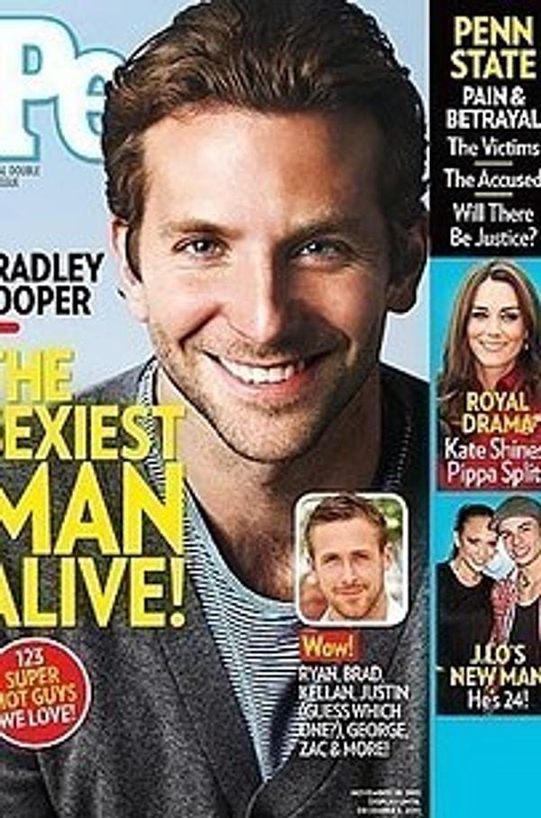 People dergisinin 'Yaşayan En Seksi Erkek' ödülüne layık görülmek oldukça zordur bilirsiniz! Ancak Bradley Cooper, Ryan Reynolds ve David Beckham gibi yüksek çıtalı yakışıklılar bu kapakta olabiliyor.