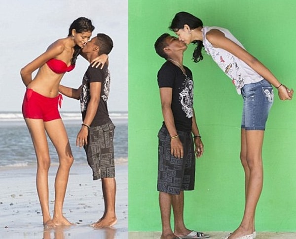 7. Элисани де Круз Сильва - самая высокая девушка Бразилии