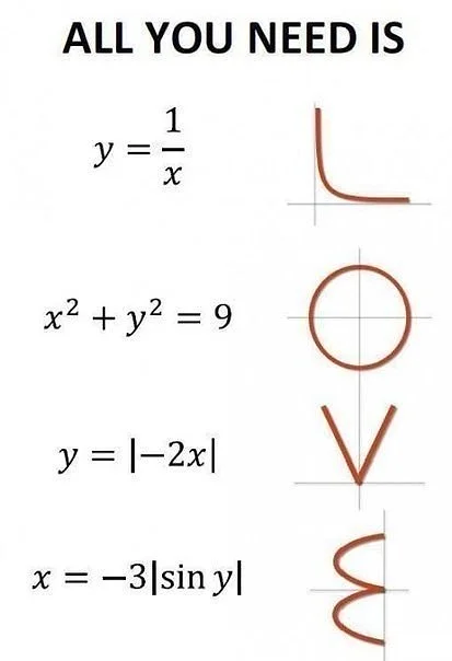 Так признаются в любви математики.