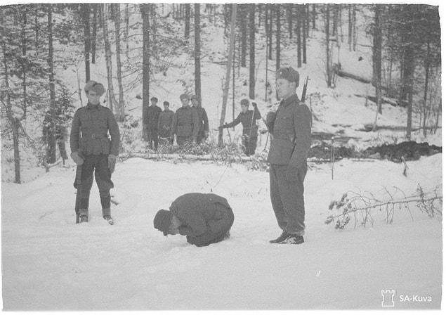 5. Finnish soldier, moments before execution for desertion, December 20, 1941.