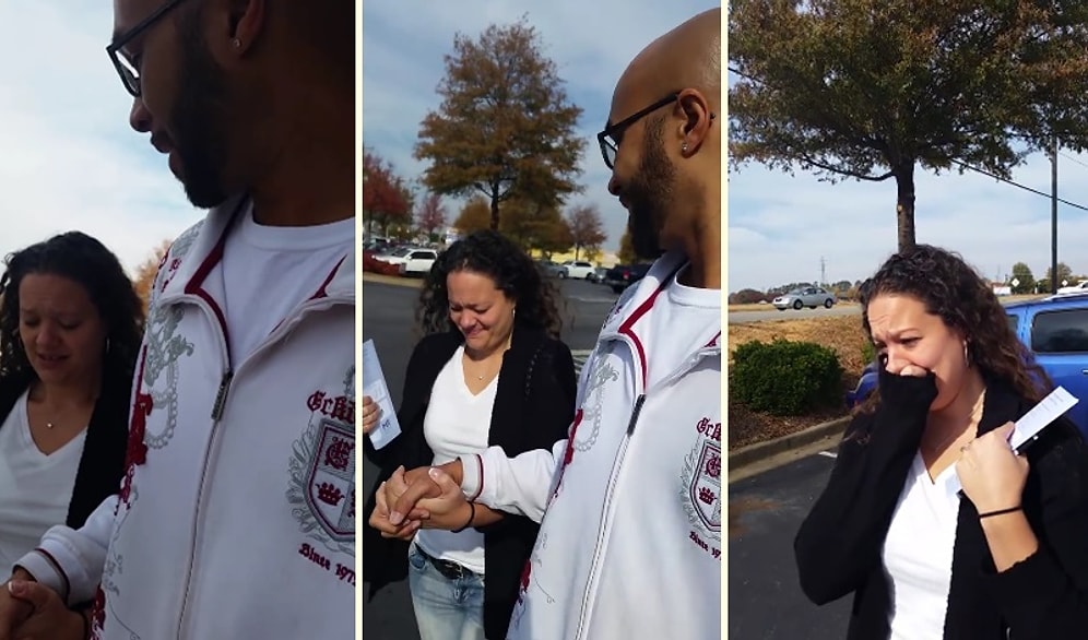 Eşinden Doğum Günü Hediyesi Olarak Araba Alan Kadının Duygu Dolu Anları