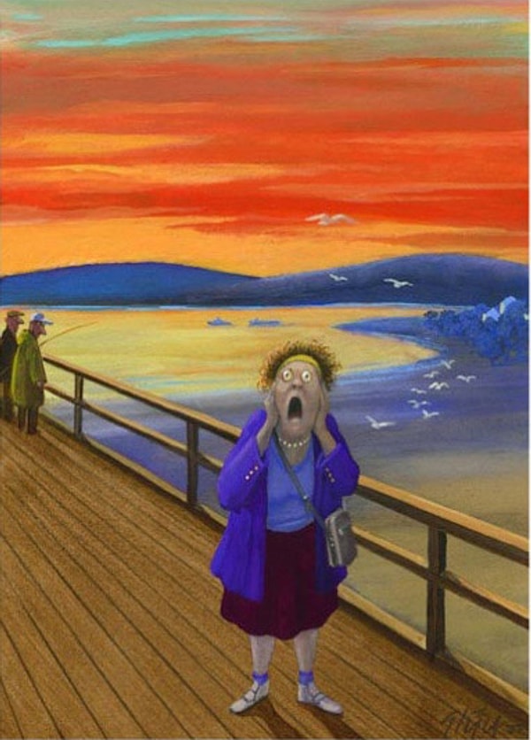 12. Ортруда Швайгерт после посещения музея Мунка