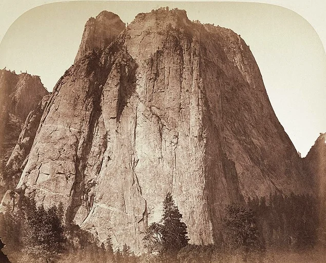 "Соборная скала в Йосемити", Карлтон Уоткинс, 1861