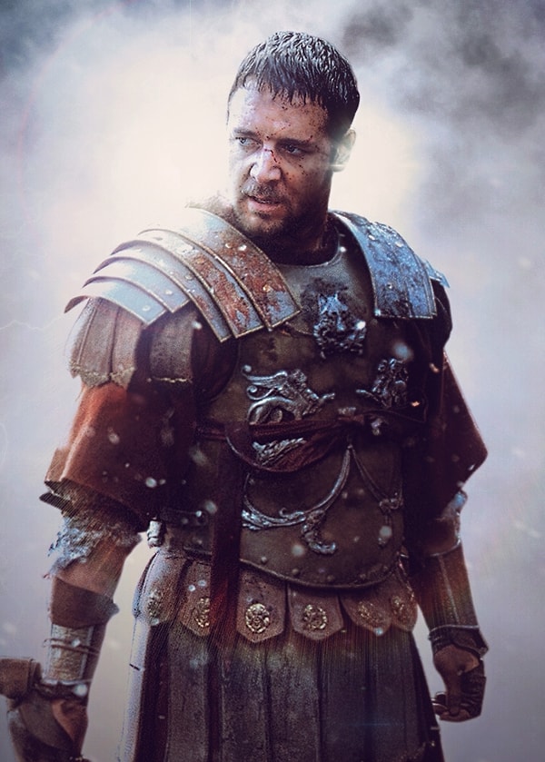 4. Гладиатор Максимус Децим Меридий (Рассел Кроу) - Люси Лоулесс