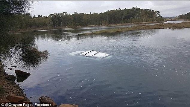Last month a man crashed his car into Lake Cathie in NSW after a huntsman fell on his lap causing him to accidentally slam his foot on the accelerator.