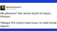 Mehmet Şimsek'in AB Tweetleri Gündem Yarattı, Tepkiler Çarpıştı