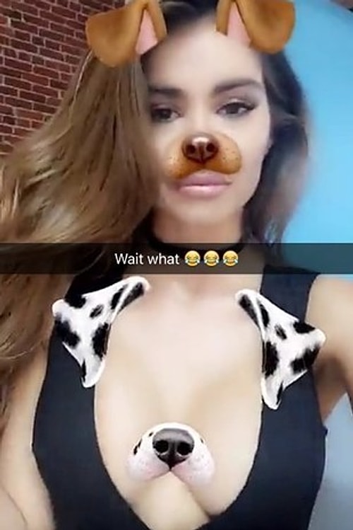 They are so big that Snapchat thinks it is a separate human face. LOL!