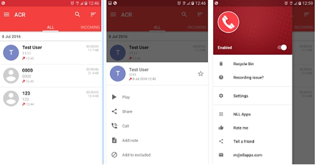 2. Call Recorder License - ACR