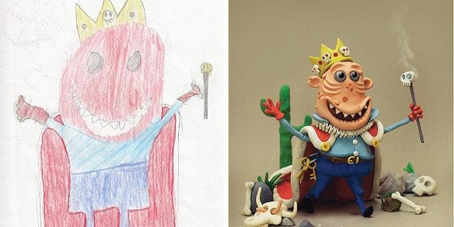 "The Monster Project" ile Çocukların Çizimlerini Yeniden Yaratan Sanatçılardan 36 Fotoğraf