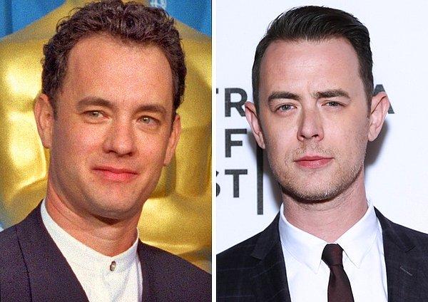Tom Hanks (37 yaşında) ve Colin Hanks (39 yaşında)