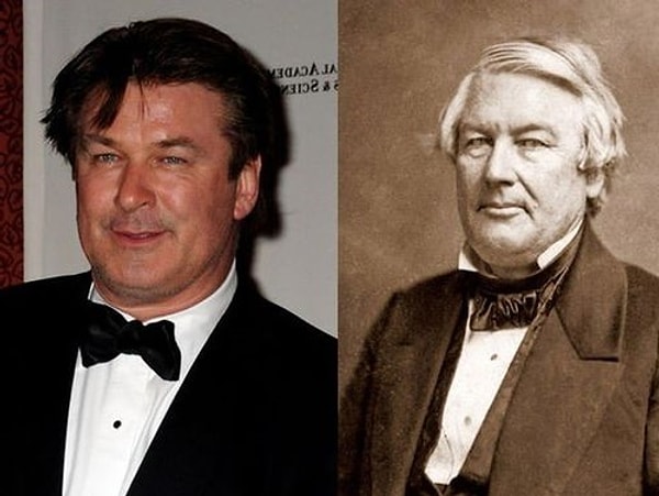 9. Алек Болдуин и тринадцатый президент США Миллард Филлмор