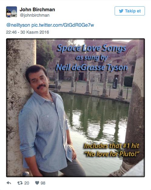 8. Uzay Aşkı Şarkıları - Söyleyen Neil Tyson (Plüton'a Aşk Yok! hitiyle birlikte.)
