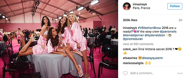 2. Самые красивые и высокооплачиваемые супермодели планеты приняли участие в грандиозном гала-шоу – показе нижнего белья Victoria's Secret-2016