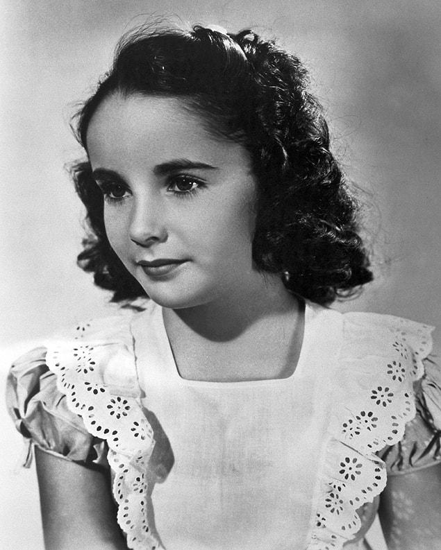 22. 7-year-old Elizabeth Taylor, 1939.
