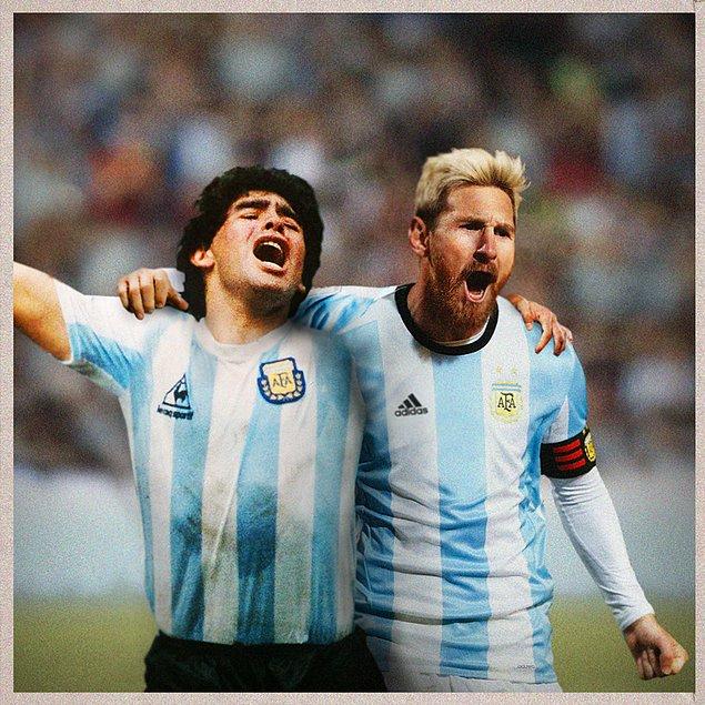 7. Diego Maradona - Lionel Messi