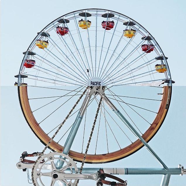 12. Ferris wheel + Bike wheel