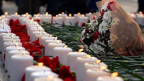 105 kişinin ölümüne ve 245 kişinin yaralanmasına sebep olan Ankara 10 Ekim saldırısı raporda 14. sırada yer aldı.