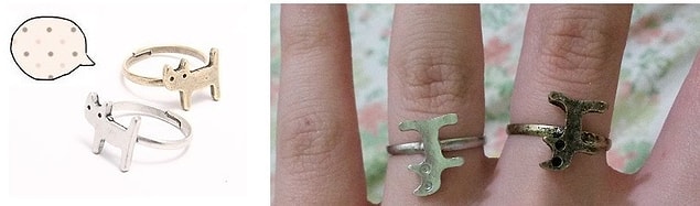 14. You've ordered cute cat rings, not cat mummy rings!