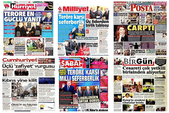 Gazetelerde Bugün | 15 Aralık Perşembe