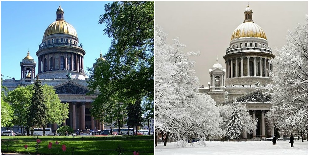 Зима VS. Лето: 15 примеров волшебного преображения природы со всей планеты