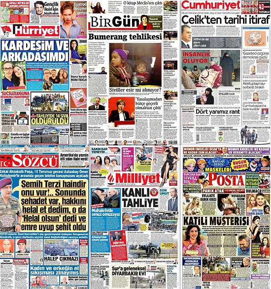 Gazetelerde Bugün | 17 Aralık Cumartesi