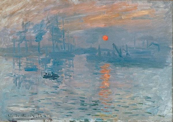 7. Claude Monet'in bu ünlü çiziminden bir şeyi sildik ama neyi?