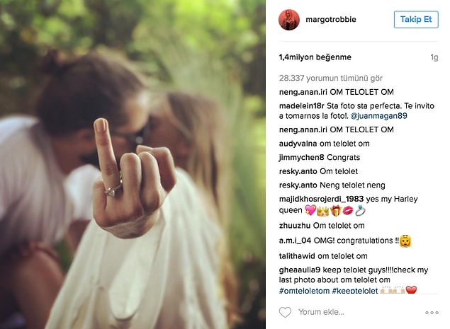 17. Güzel yıldız Margot Robbie'yi de unutmamak lazım.