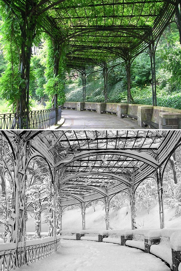 8. Pergola Sera, Central Park, New York, ABD