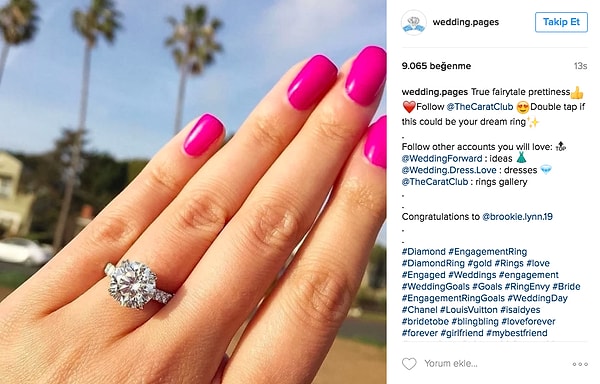 2. Еще один тег, который может вам пригодиться #ringselfie (#селфискольцом) 💍