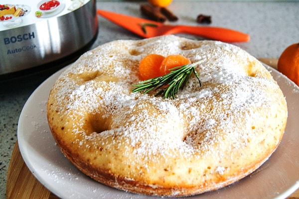 10. Рождественский кекс с мандаринами в мультиварке