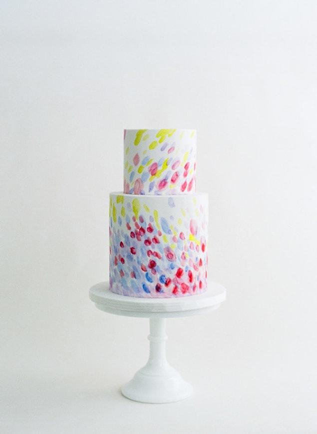 15. This watercolor cake: