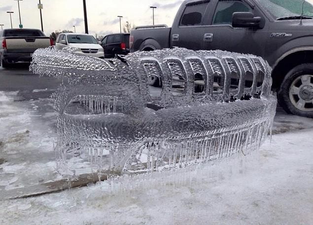 6. This weird icy ghost of a Jeep.