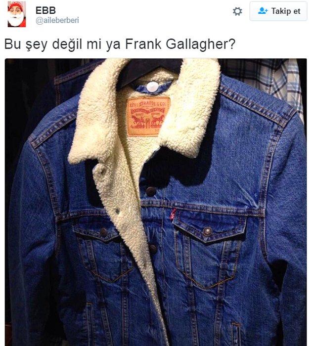 7. Hey gidi Frank ve onunla bütünleşen kot ceketi.