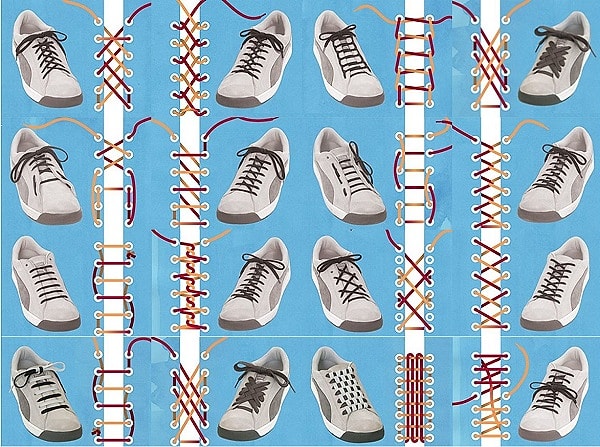 14. Как оригинально и красиво зашнуровать кроссовки и кеды