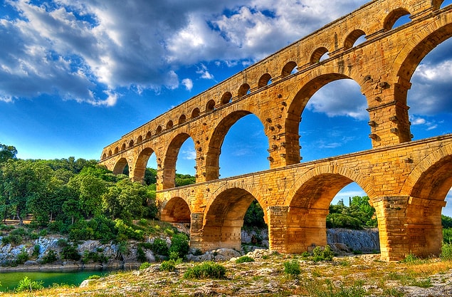15. Pont du Gard - Gard, France