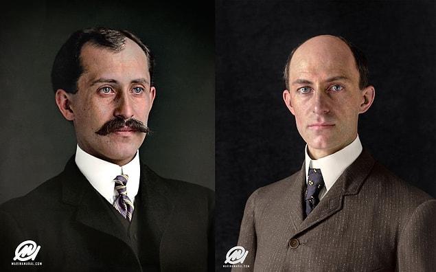 14. Wright brothers - inventors and aviation pioneers who are generally credited with inventing, building, and flying the world's first successful airplane, 1905.