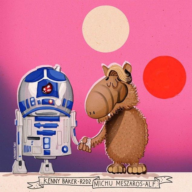 Bruckner Star Wars'da R2-D2'yu canlandıran Kenny Baker ve inanılmaz bir komedide Alf'ı canlandıran Michu Meszaros'u da eklemeyi unutmadı.