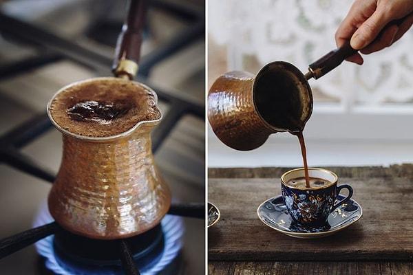 4. Türk kahvesini bir de böyle deneyin.